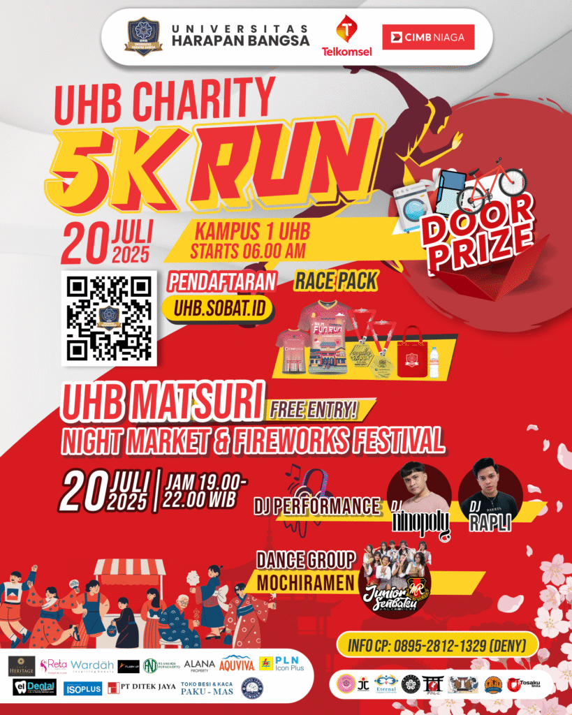 Charity Run Banyumas 2025 di UHB. Acara akan dimulai pada 20 Juli 2025